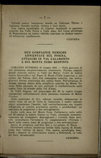 Il diario della nostra guerra : bollettini ufficiali dell'esercito e della marina